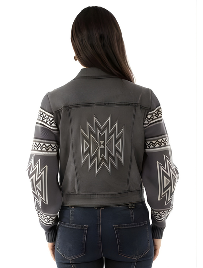 Scully Women's Sweater Sleeve Denim Jacket