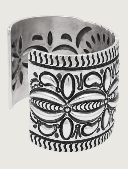 Darryl Becenti Royston Turquoise Silver Cuff Bracelet