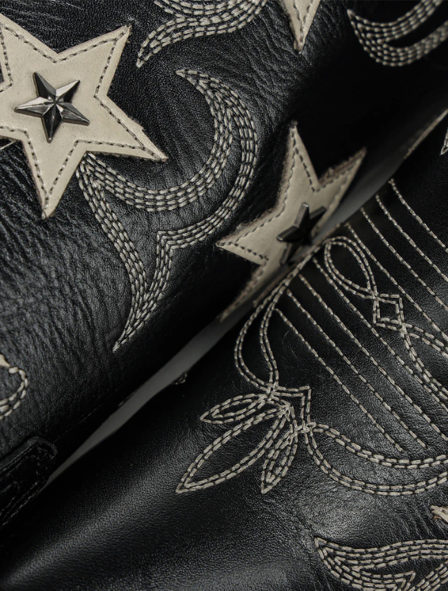 Corral Women's Black Star Overlay & Studs Cowboy Boots