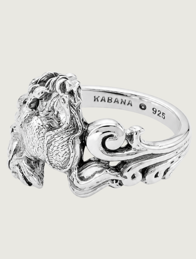 Kabana Sterling Silver Horse Ring