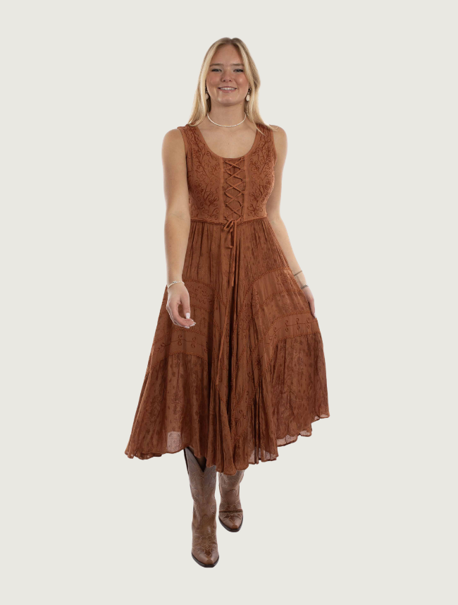 Scully Women's Lace-up Front Sleeveless Dress