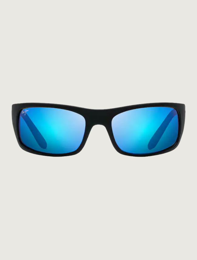 Maui Jim Pe'ahi in Blue Hawaii / Black Matte Rubber