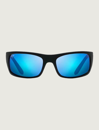 Maui Jim Pe'ahi in Blue Hawaii / Black Matte Rubber