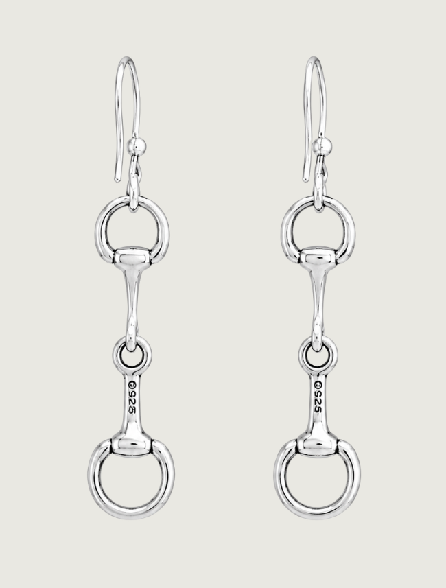Kabana Sterling Silver Small French Wire Snaffle Earrings