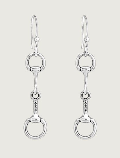 Kabana Sterling Silver Small French Wire Snaffle Earrings