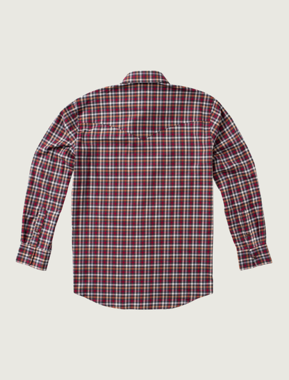 Madison Creek Bisley Western Shirt in Red & Grey Check
