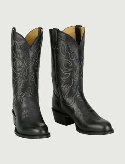 Tony Lama Marco Goat Cowboy Boots in Black