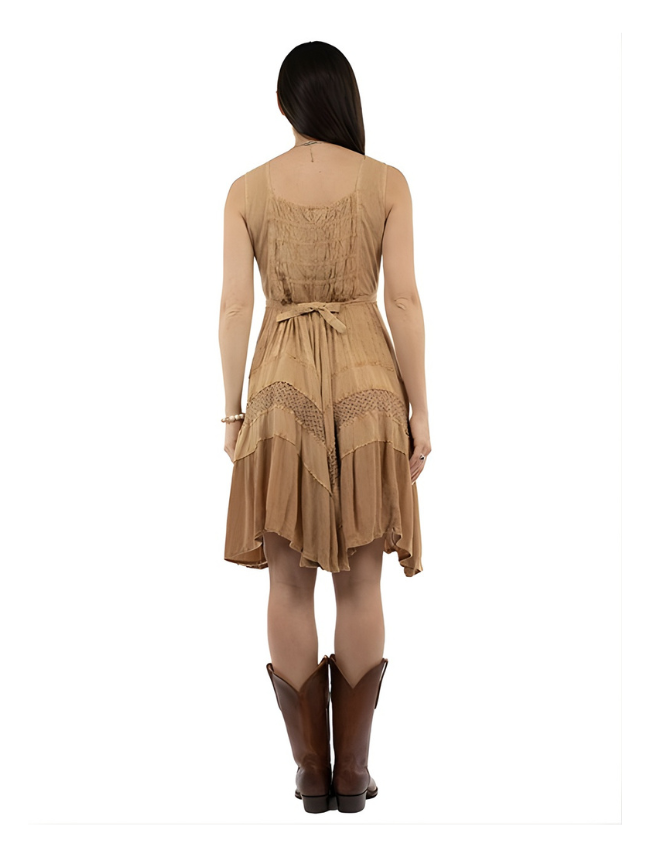 Scully Women's Short Embroidered Western Dress