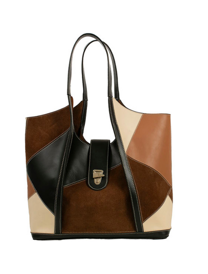 Scully Women's Leather Colorblock Handbag, Large