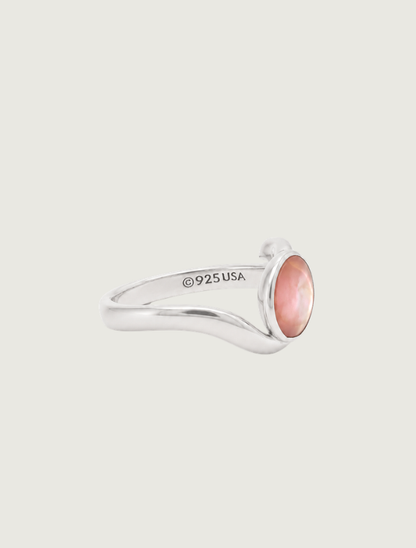 Kabana RP Sterling Silver & Pink Mother of Pearl Ring
