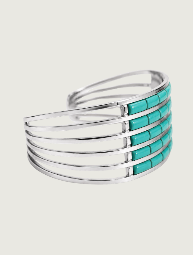 Ansom Wallace Sterling Silver Turquoise Bracelet