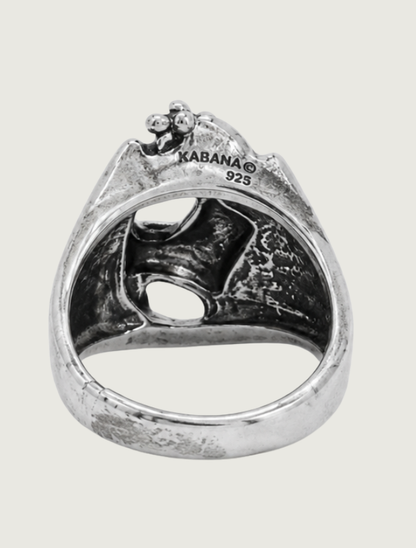 Kabana Sterling Silver Horse-in-Horseshoe Ring