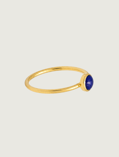 14K Yellow Gold Lapis Ring