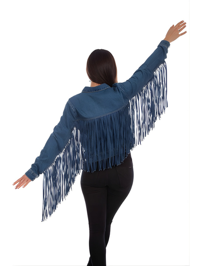 Scully Women's Fringe Denim Jacket