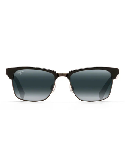 Maui Jim Kawika in Black Gloss with Antique Pewter / Neutral Grey