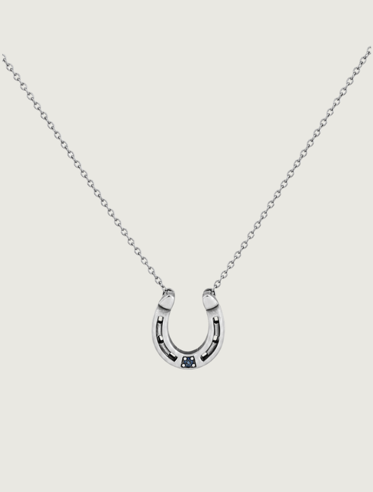 Kabana Sterling Silver Horseshoe Necklace