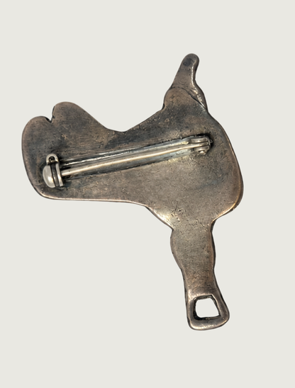 Sterling Silver Saddle Pin