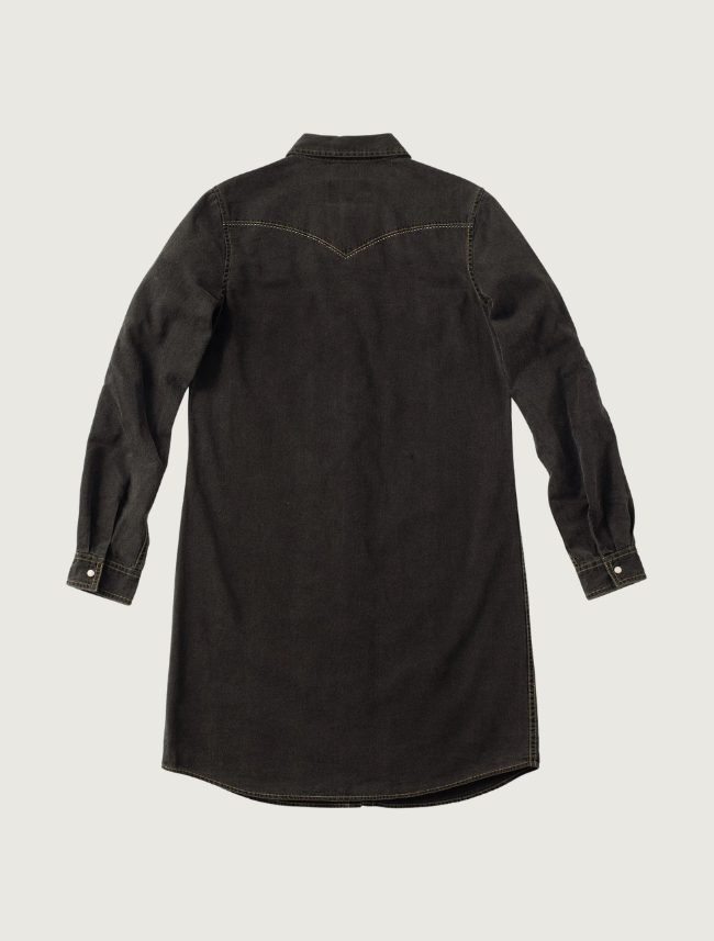 Madison Creek Savannah Denim Shirt Dress in Black