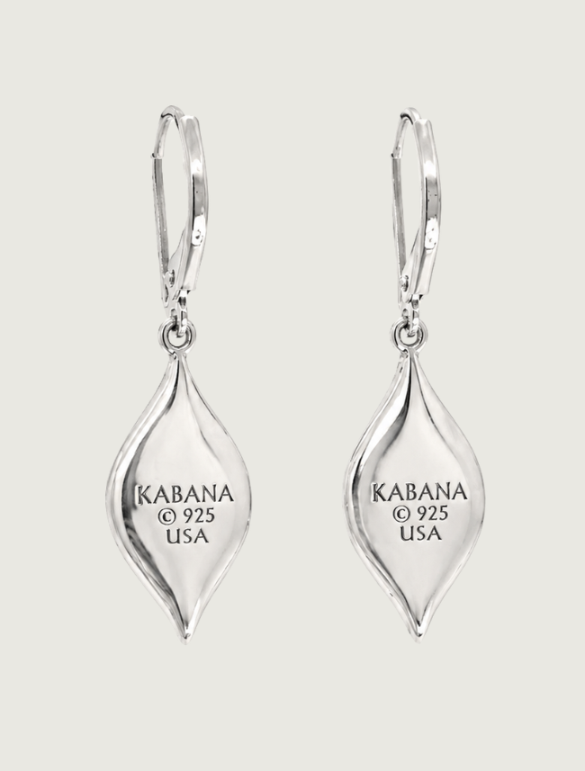 Kabana RP Sterling Silver & Pink Mother of Pearl Pull-Through Earrings
