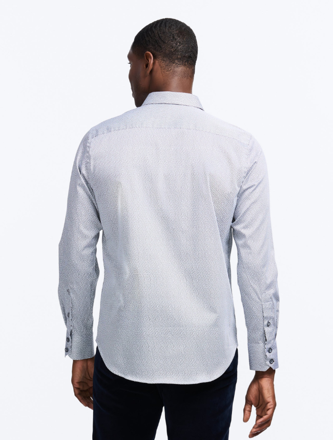 Robert Graham Men's Cheslyn Long Sleeve Button Down Knit Shirt