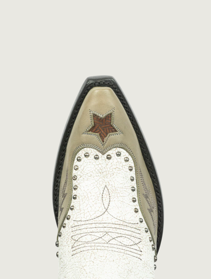 Double D Ranch Best Dressed Taupe Cowboy Boots
