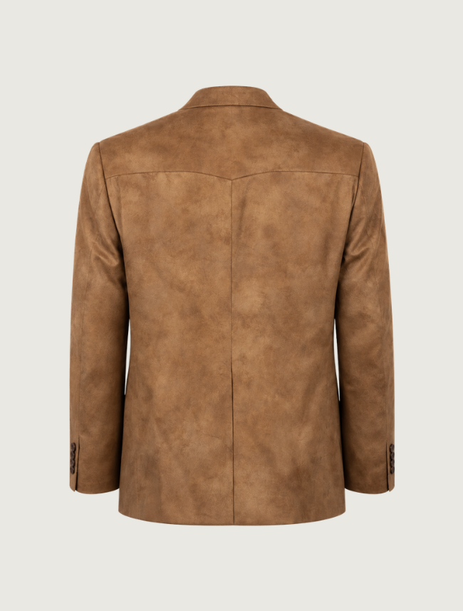 Coppley Tan Leather Micro Fiber Sport Coat