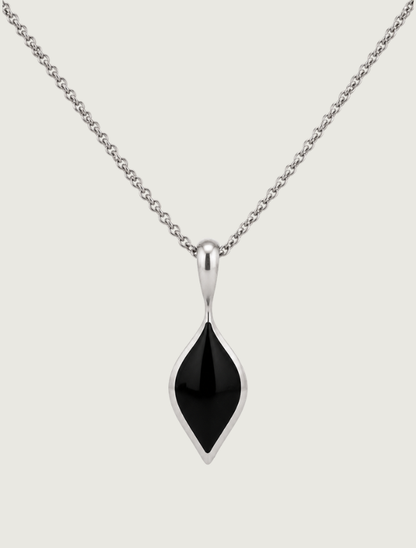 Kabana Sterling Silver & Onyx Teardrop Necklace