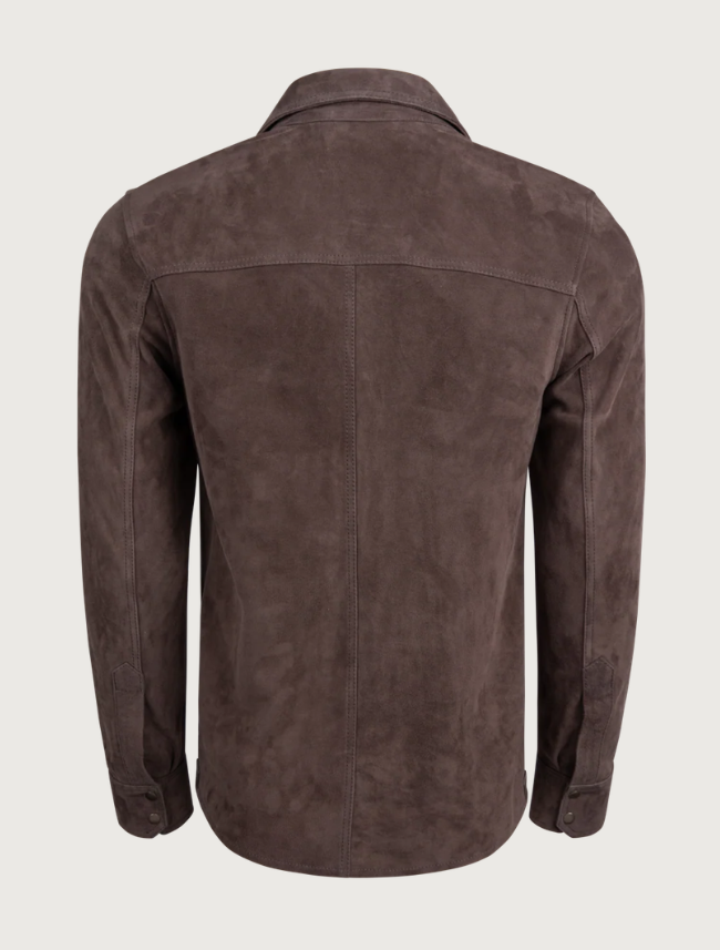 Pinto Ranch Brown Suede Shirt Jacket