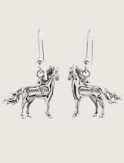 Kabana Sterling Silver Horse Earrings