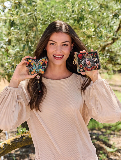 Mary Frances Flight of Fancy Butterfly Coin Purse