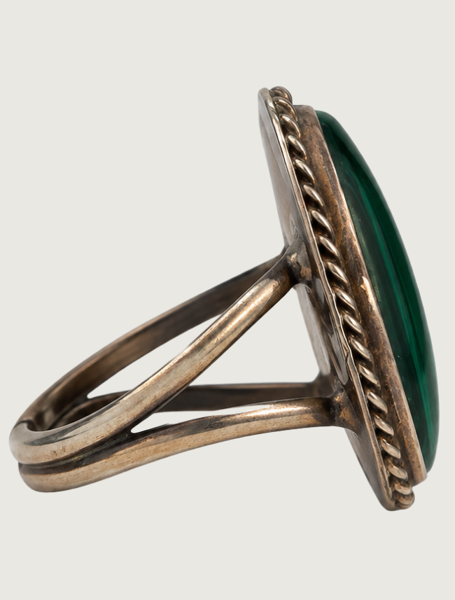 Sterling Silver Malachite Ring