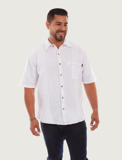 Scully Men's Traveler Short Sleeve Cotton Shirt