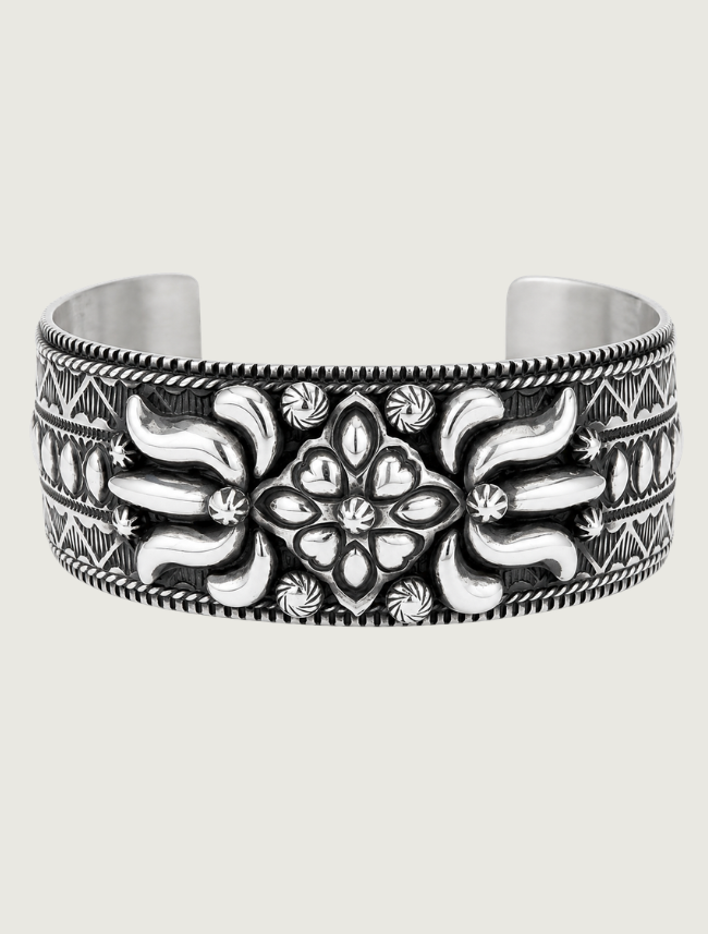 Darryl Becenti Sterling Silver Cuff Bracelet