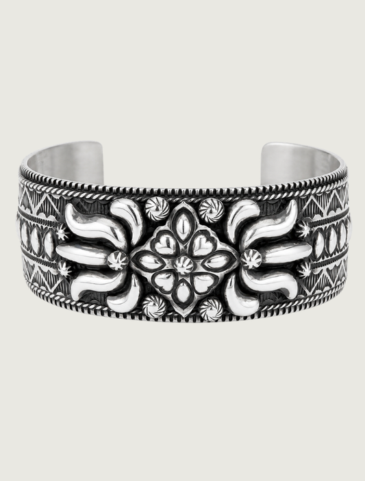 Darryl Becenti Sterling Silver Cuff Bracelet