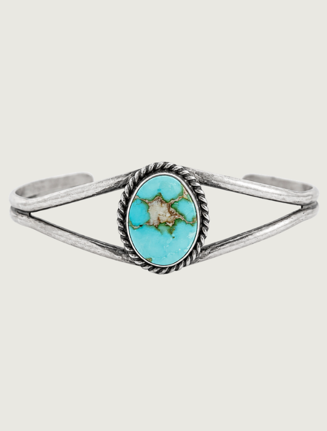 Dave Skeets Sterling Silver Turquoise Cuff Bracelet