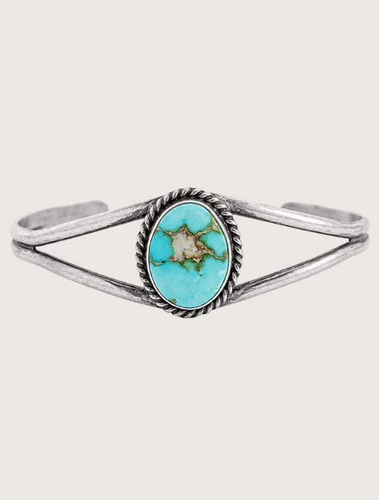 Dave Skeets Sterling Silver Turquoise Cuff Bracelet