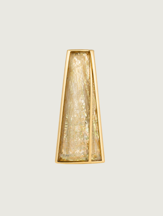 14K Yellow Gold Carico Lake Turquoise Pendant
