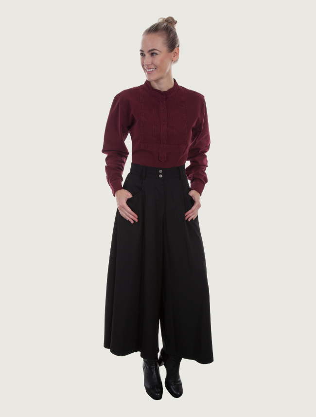 Scully Women's Black Riding Split Skirt