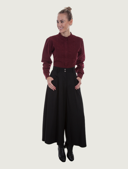 Scully Women's Black Riding Split Skirt