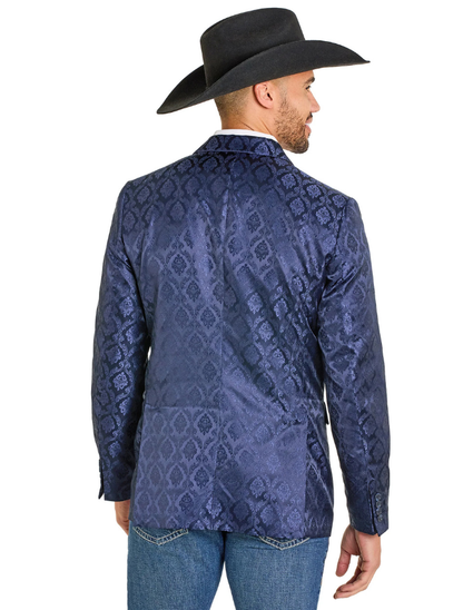 Rock & Roll Denim Men's Blue Jacquard Sport Coat