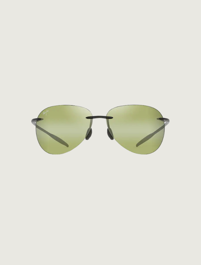 Maui Jim Sugar Beach in Shiny Transparent Khaki Green / Maui HT