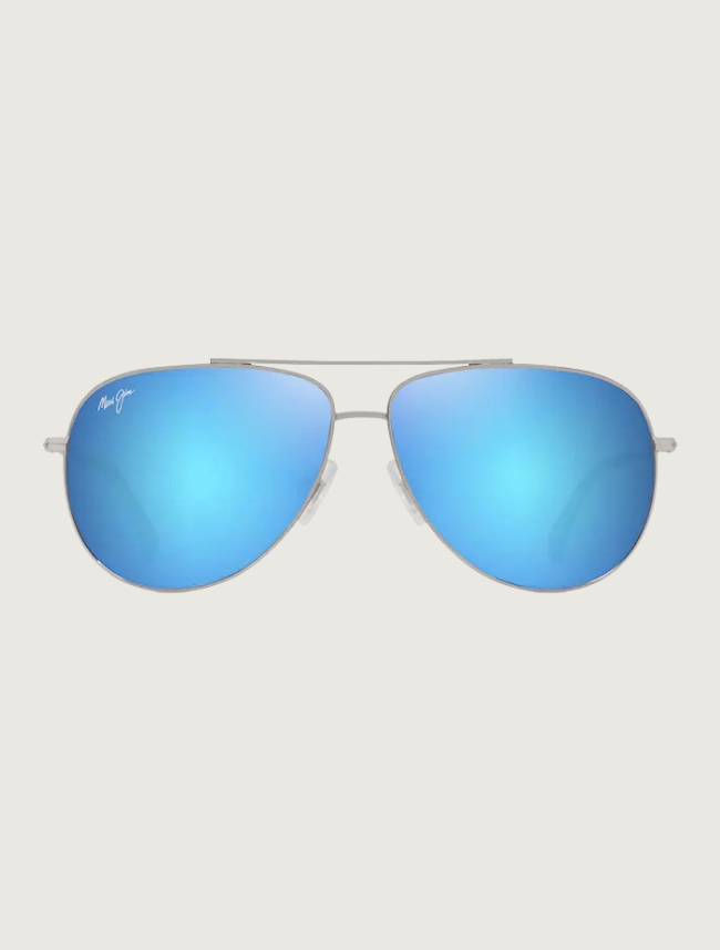 Maui Jim Hau'oli in Blue Hawaii / Shiny Silver with Blue & Green