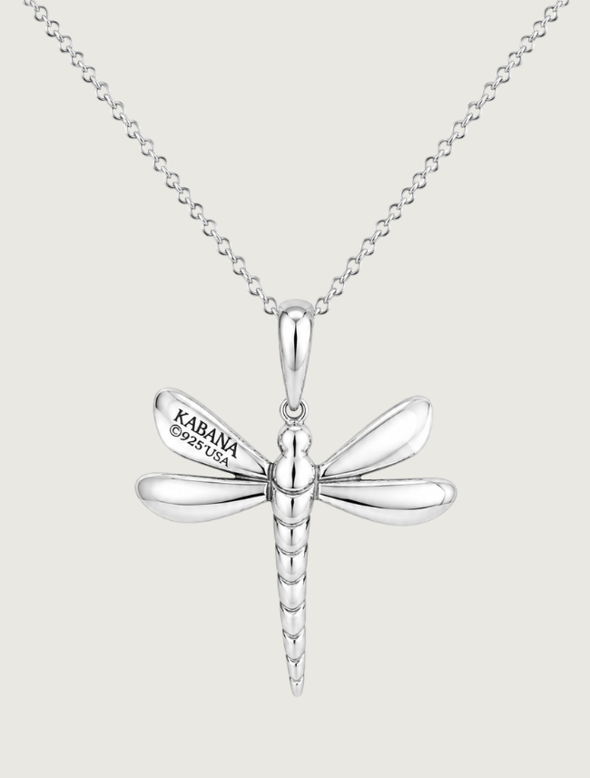 Kabana RP Sterling Silver & Turquoise Dragonfly Necklace