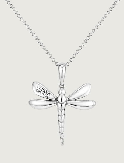 Kabana RP Sterling Silver & Turquoise Dragonfly Necklace