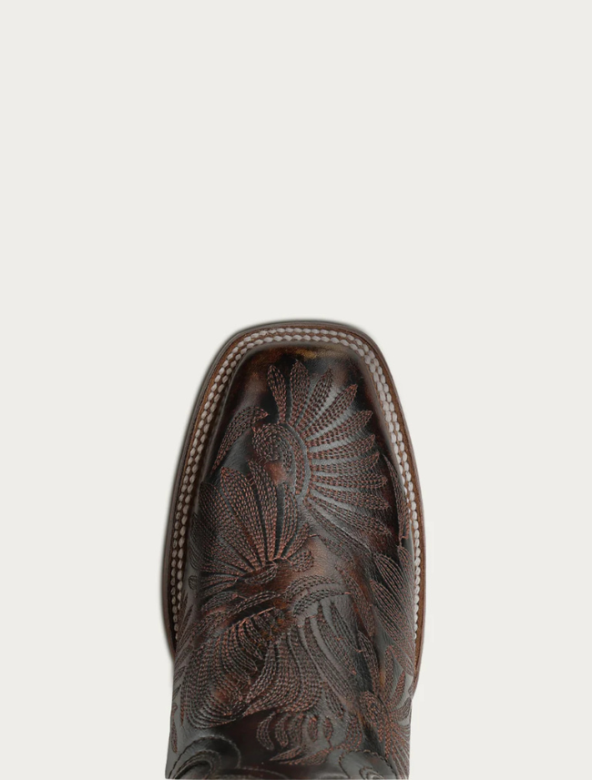 Corral Women's Black & Honey Floral Embroidery Cowboy Boots