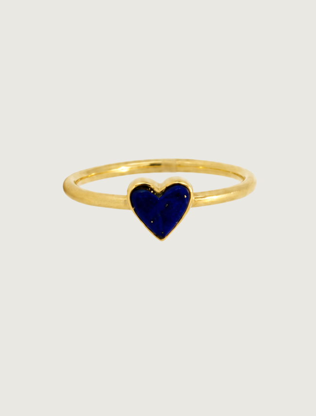 14K Yellow Gold Lapis Ring