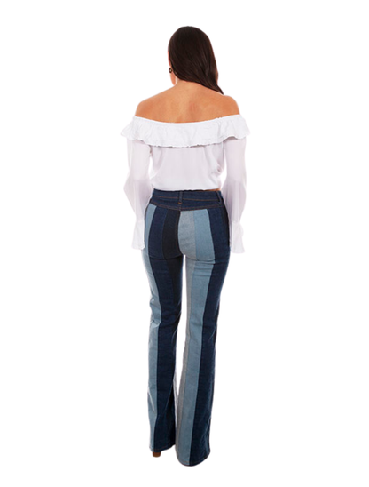 Scully Women's Multicolored Panel Jeans
