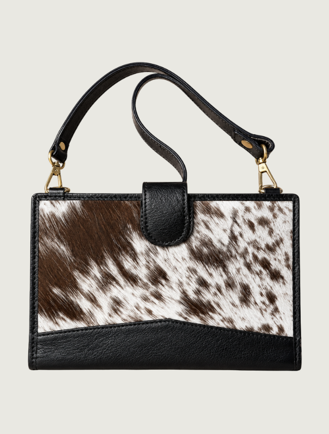 Mavericks Cowhide & Leather Crossbody Clutch