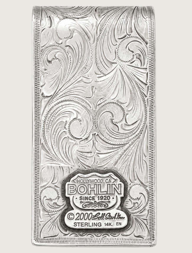 Edward H. Bohlin Sterling Silver / 14K Gold Cowboy Boot Money Clip