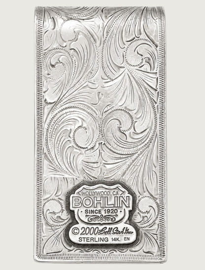 Edward H. Bohlin Sterling Silver / 14K Gold Cowboy Boot Money Clip